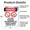Signmission LP Gas Storage No Smoking Danger Sign, Vinyl Decal, 7in W x 10in L, 2PK OS-2PACK-DS-D-710-V-1444 - alternate 2